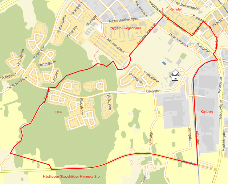 Karta över Ullvi