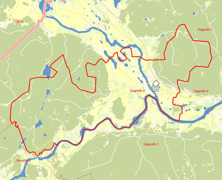 Karta över Gagnefs 2
