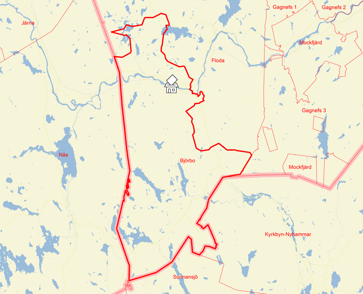 Karta över Björbo