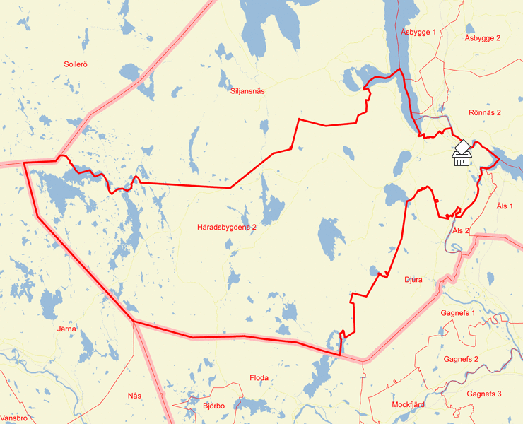Karta över Häradsbygdens 2