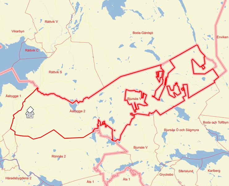 Karta över Åsbygge 2