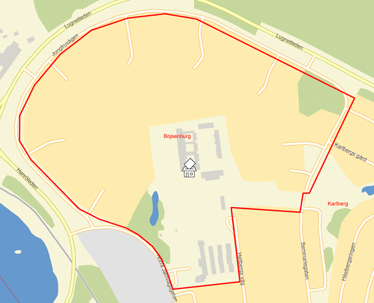 Karta över Bojsenburg