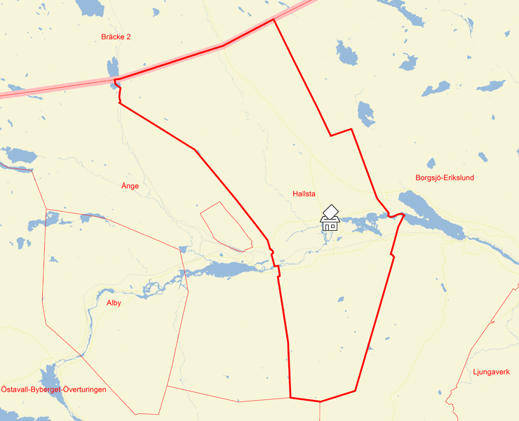 Karta över Hallsta