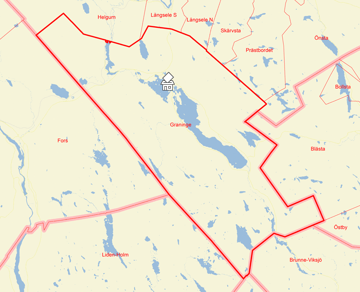 Karta över Graninge