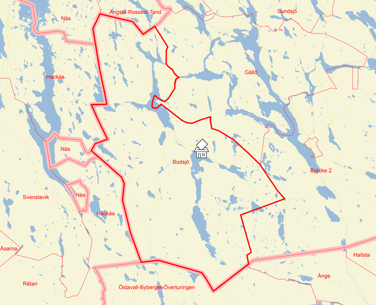 Karta över Bodsjö