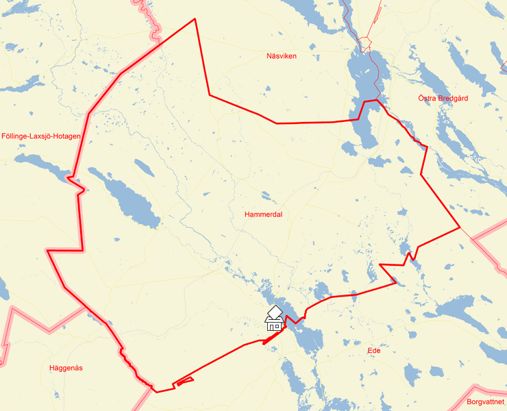 Karta över Hammerdal