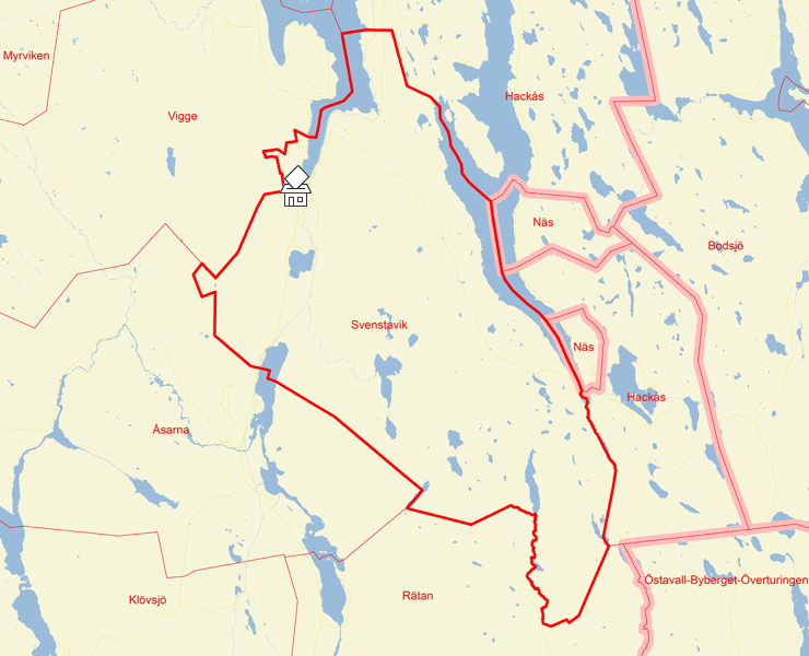 Karta över Svenstavik