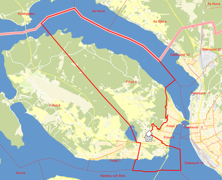 Karta över Frösö 5