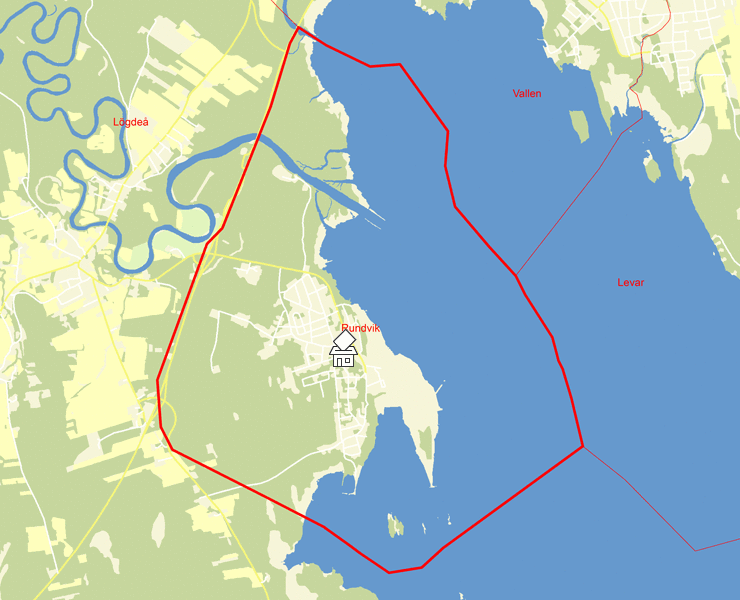 Karta över Rundvik