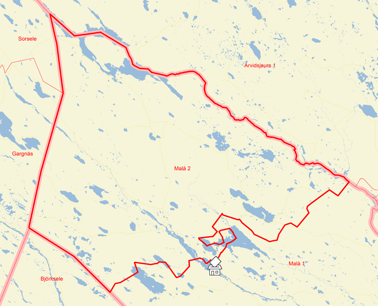Karta över Malå 2