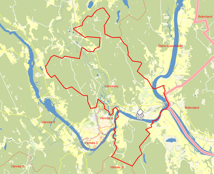 Karta över Vännäsby