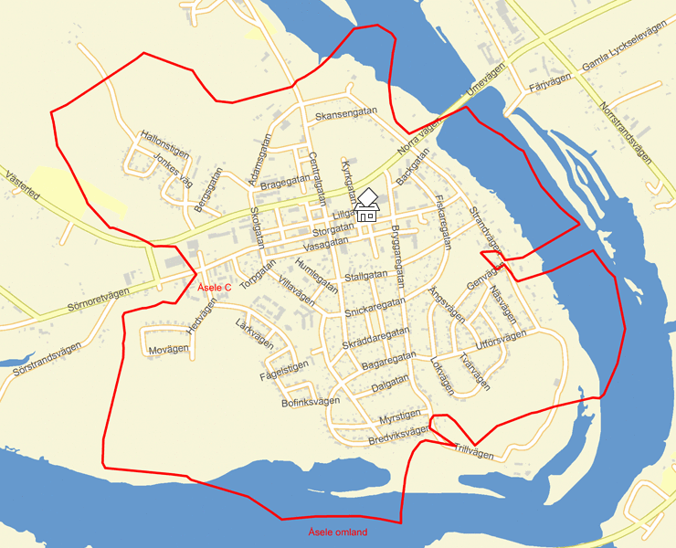 Karta över Åsele C