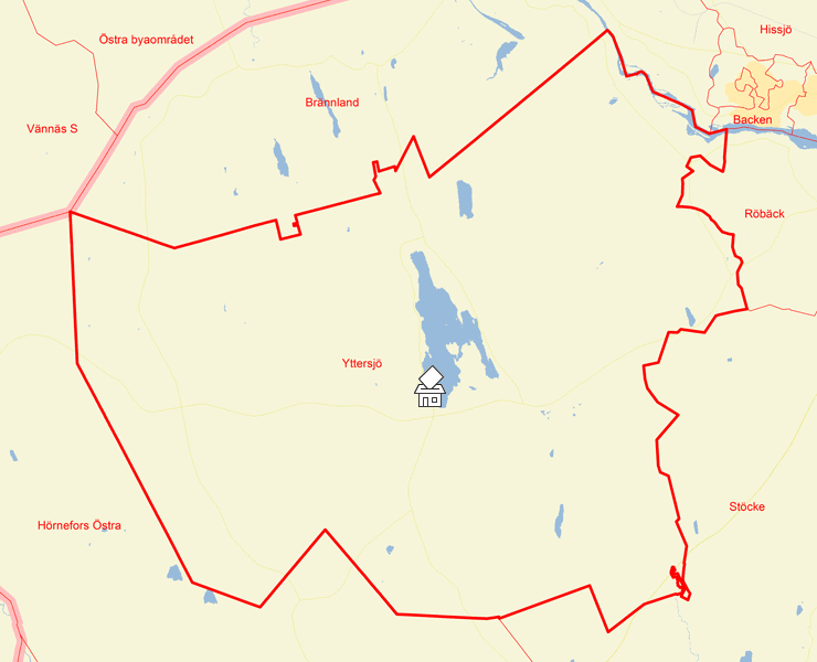 Karta över Yttersjö