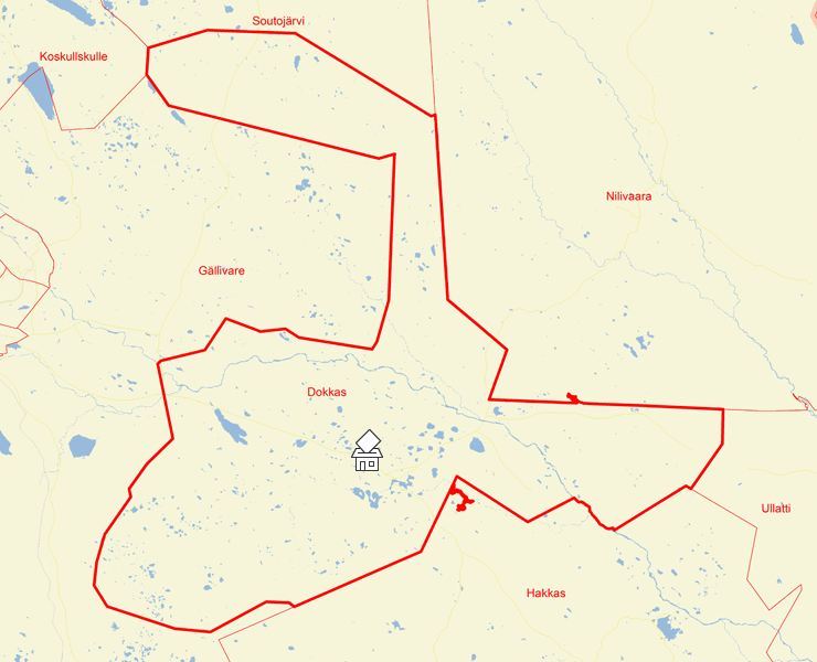 Karta över Dokkas