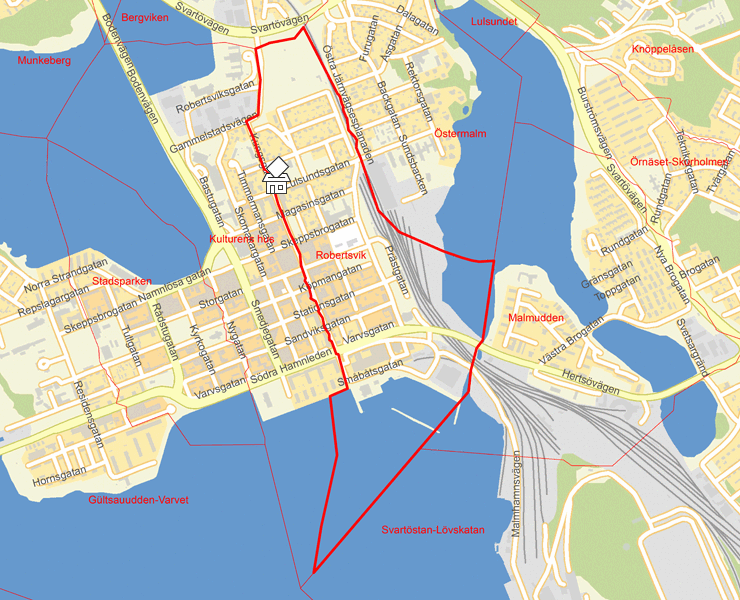 Karta över Robertsvik