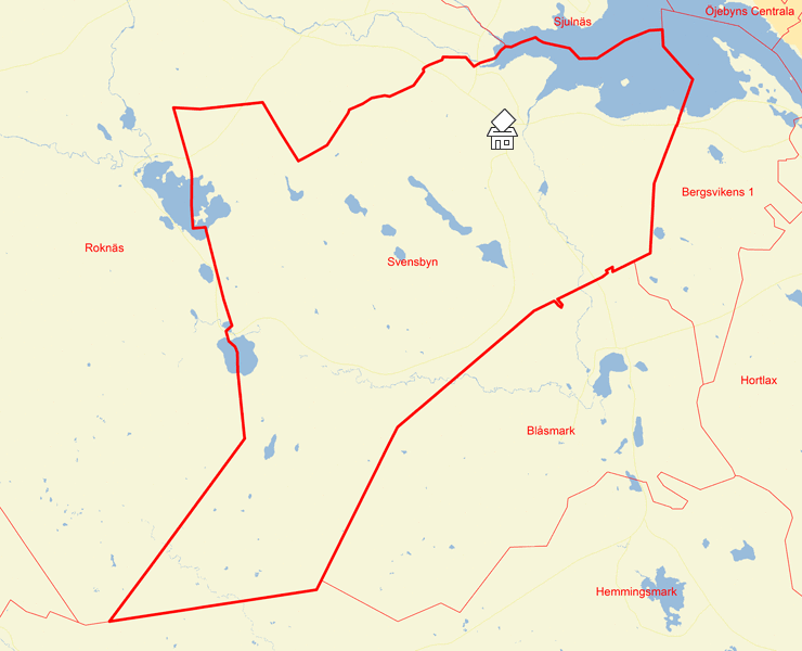 Karta över Svensbyn
