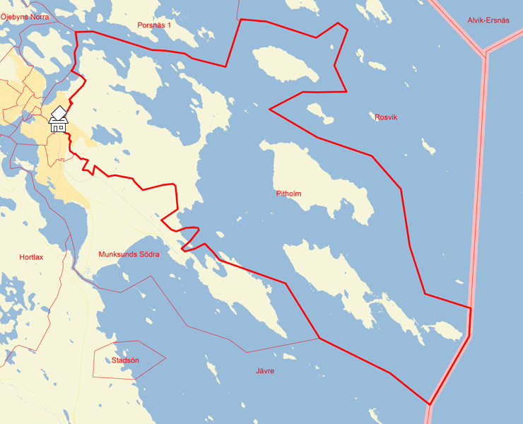 Karta över Pitholm
