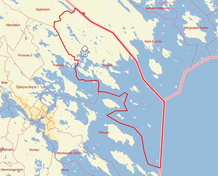 Karta över Rosvik