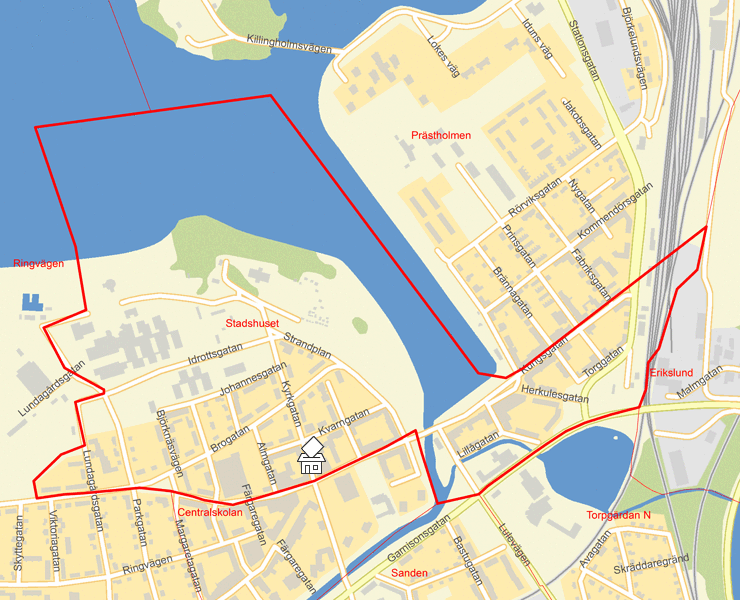Karta över Stadshuset