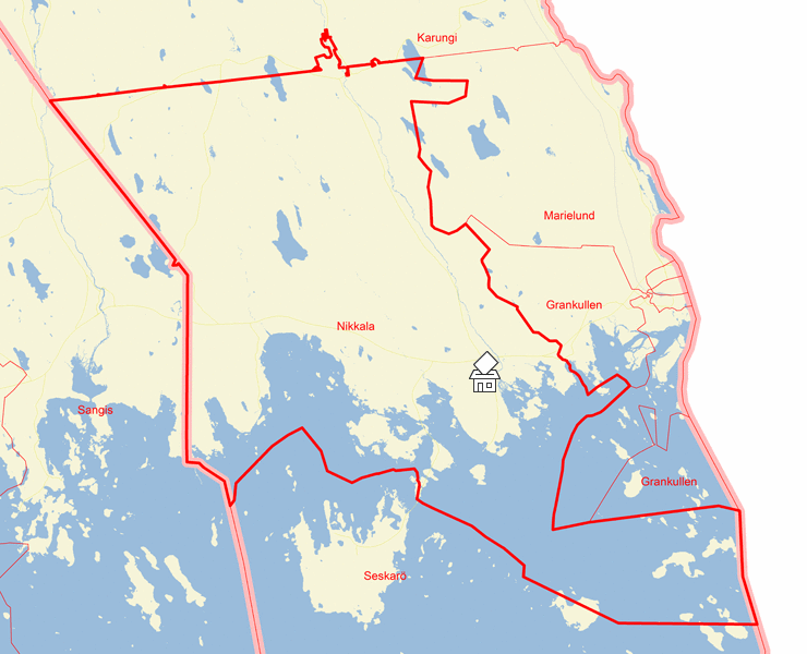 Karta över Nikkala