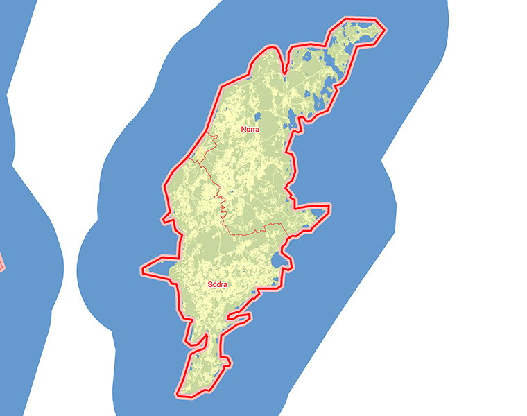 Karta över Gotland