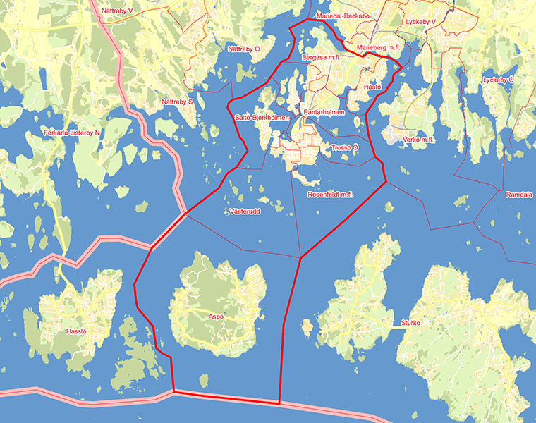 Karta över Karlskrona C