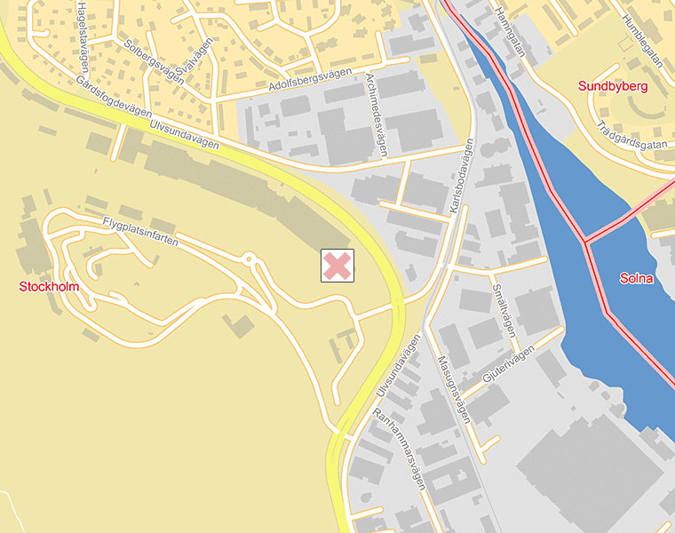 Karta över Stockholm
