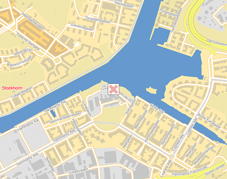 Karta över Stockholm