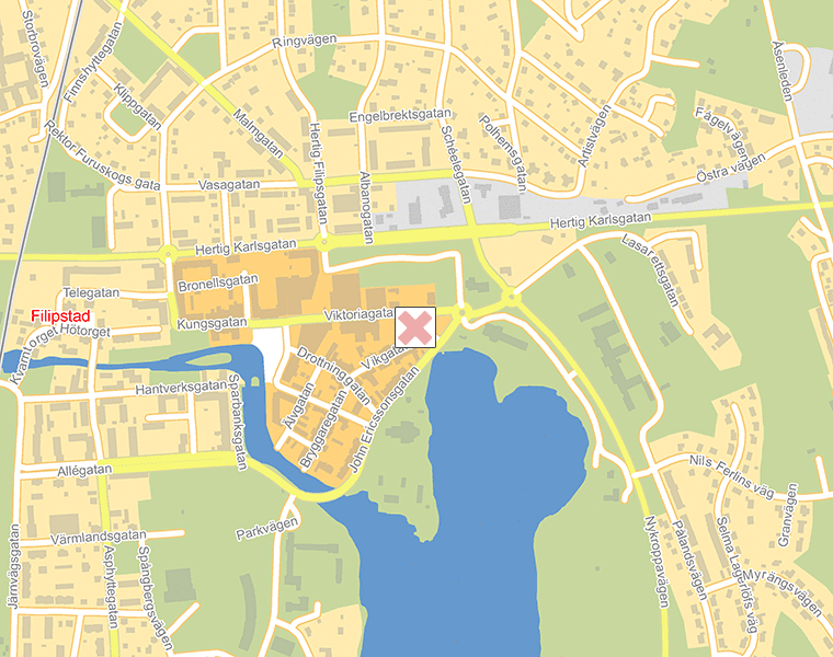 Karta över Filipstad