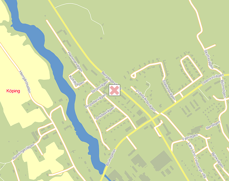 Karta över Köping
