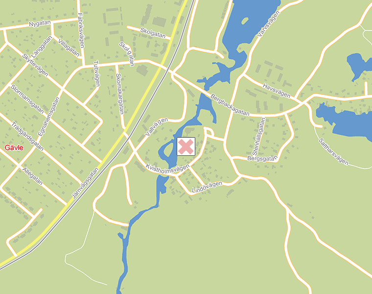Karta över Gävle