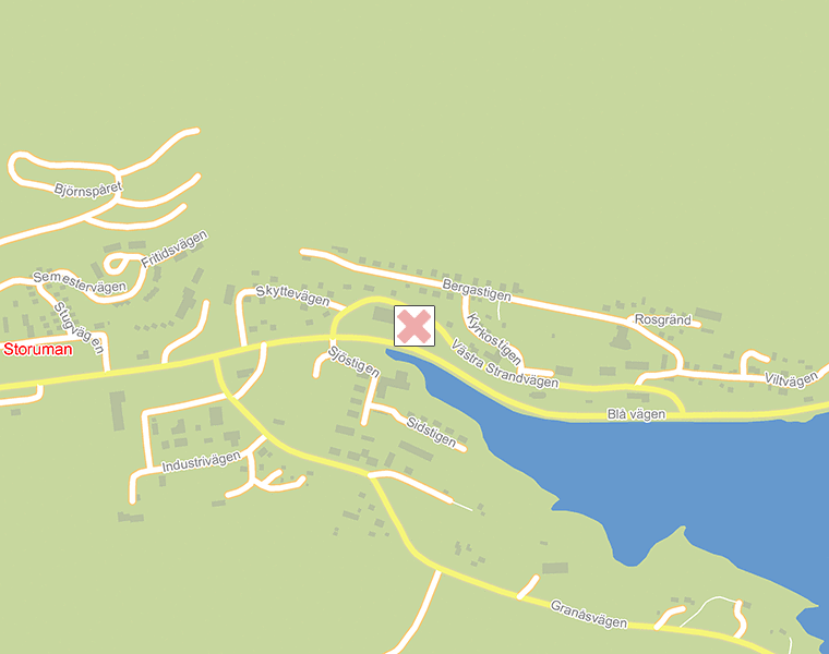 Karta över Storuman