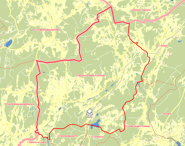 Karta över 2 Markim-Orkesta-Frösunda
