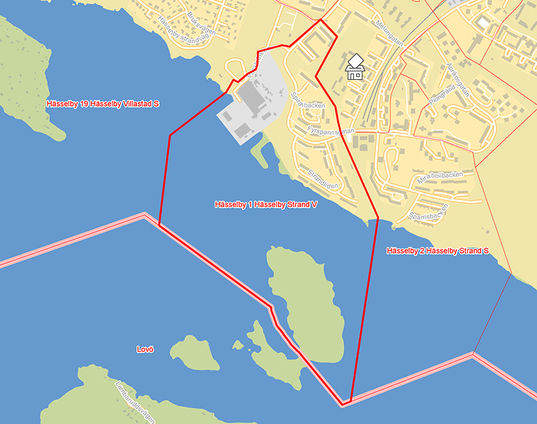 Karta över Hässelby 1 Hässelby Strand V