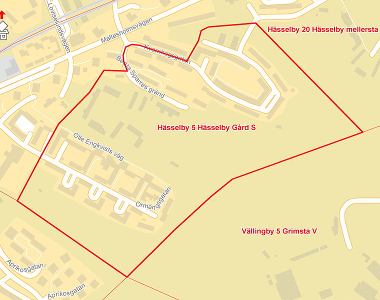 Karta över Hässelby 5 Hässelby Gård S