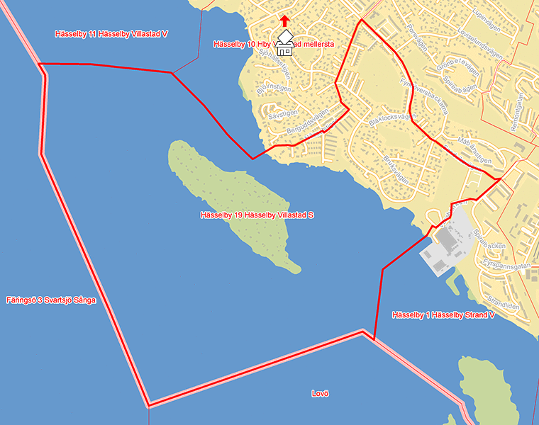 Karta över Hässelby 19 Hässelby Villastad S