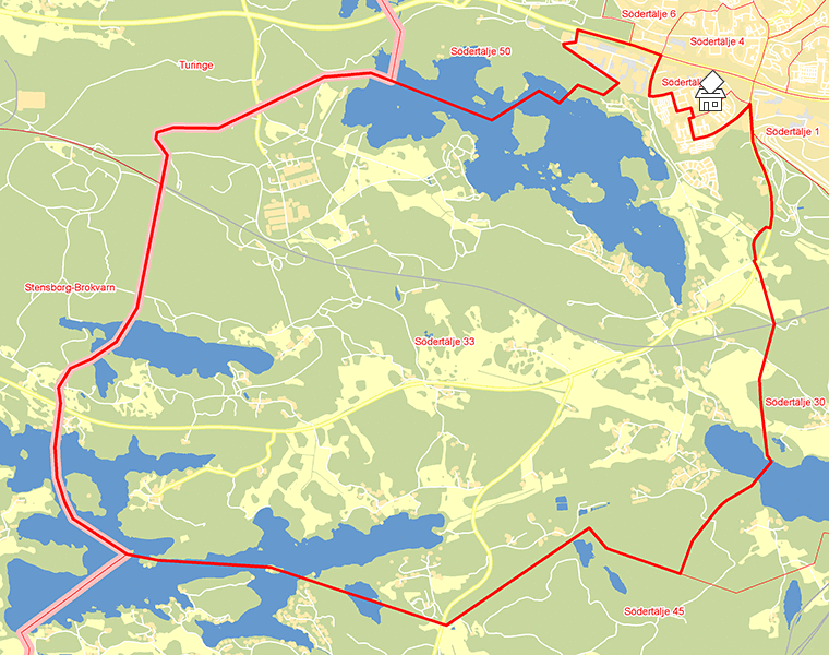 Karta över Södertälje 33