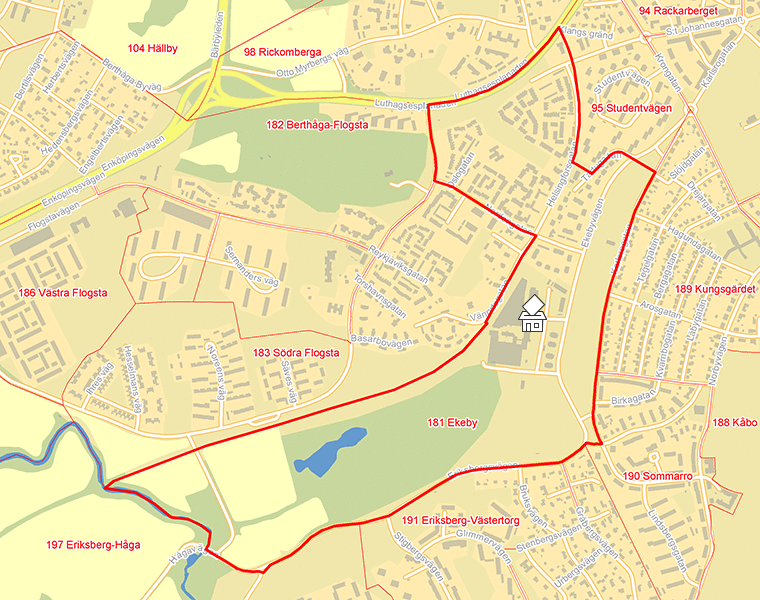 Karta över 181 Ekeby