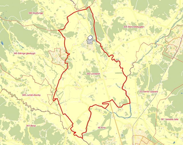 Karta över 342 Lövstalöt