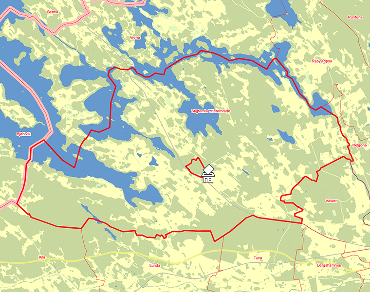 Karta över Stigtomta Ytterområde