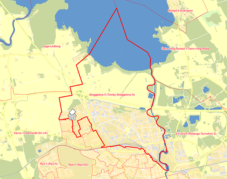 Karta över Skäggetorp 5 (Tornby-Skäggetorp N)