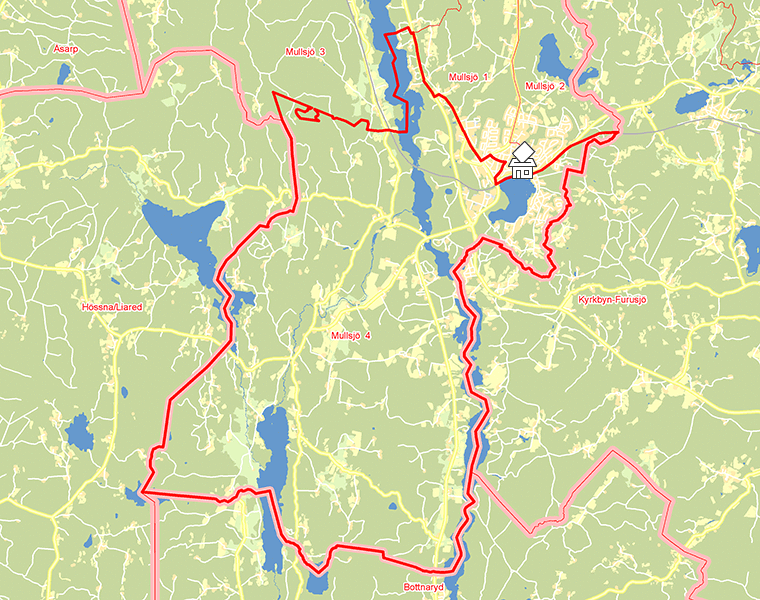 Karta över Mullsjö  4