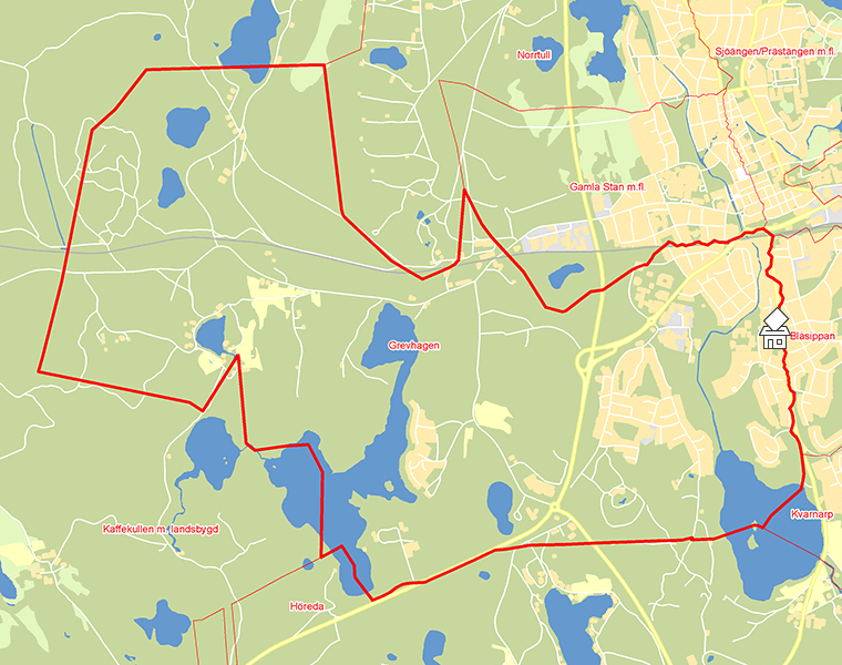 Karta över Grevhagen