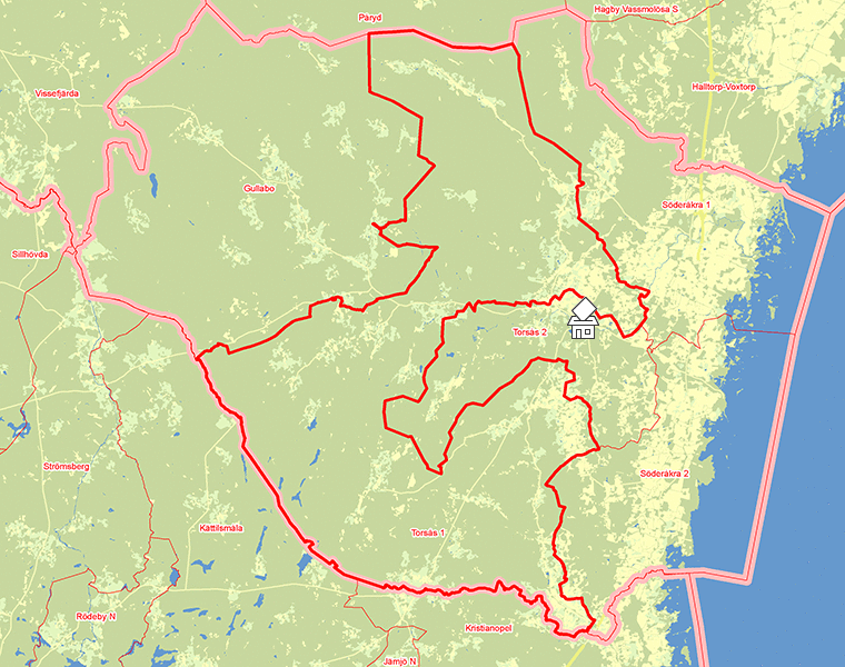 Karta över Torsås 1