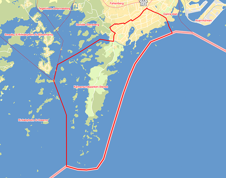 Karta över Kalmarsundsparken-Stensö