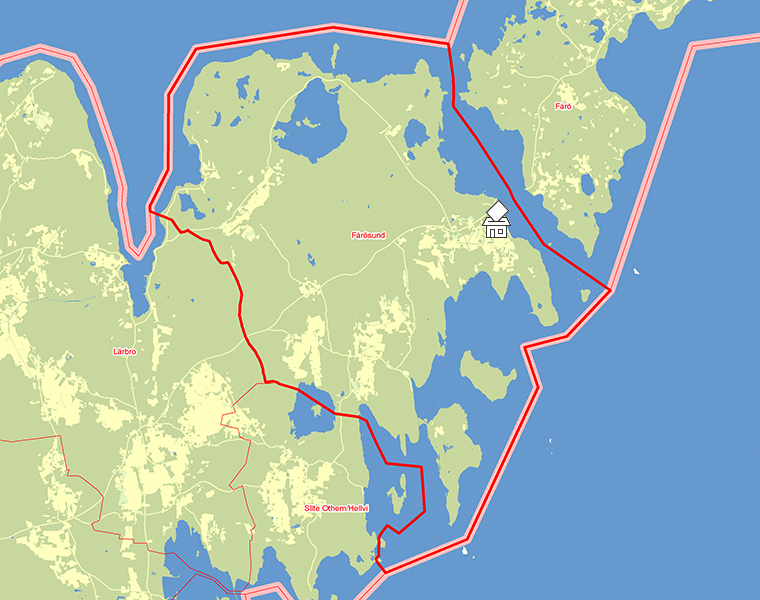 Karta över Fårösund