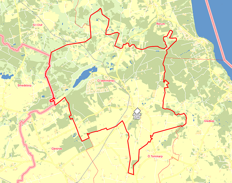 Karta över Ö Vemmerlöv