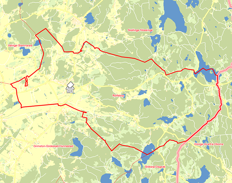 Karta över Rolfstorp