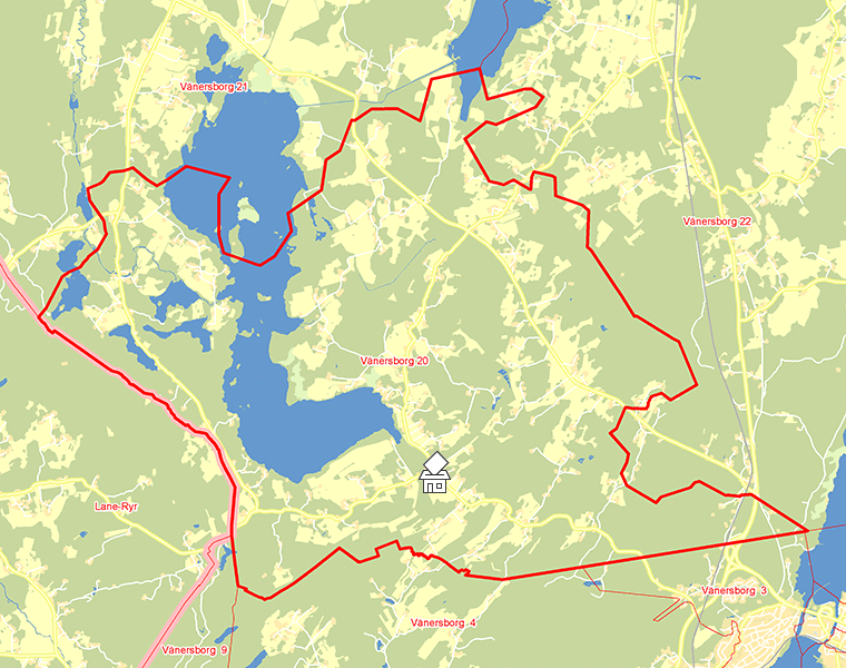 Karta över Vänersborg 20