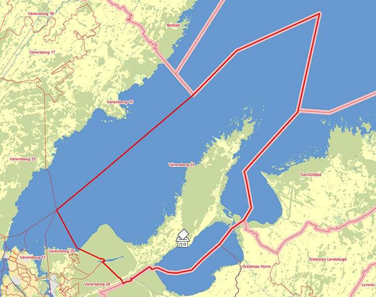 Karta över Vänersborg 23